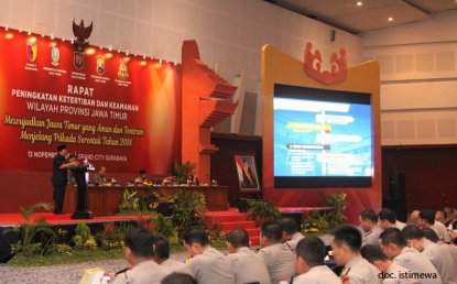 Gubernur Jatim Minta Tiga Pilar Kecamatan Kompak dalam Pilkada 2018