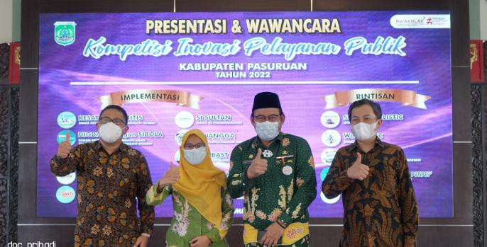 Si Sakti Dinas Kominfo Masuk Top 15 Kompetisi Inovasi Pelayanan Publik Kabupaten Pasuruan 2022