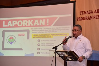 Hindari Kasus Penyelewengan, Mendes PDTT Minta Awasi Dana Desa