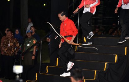 Tuan Rumah di Tahun 2018, Presiden Jokowi Resmikan Countdown