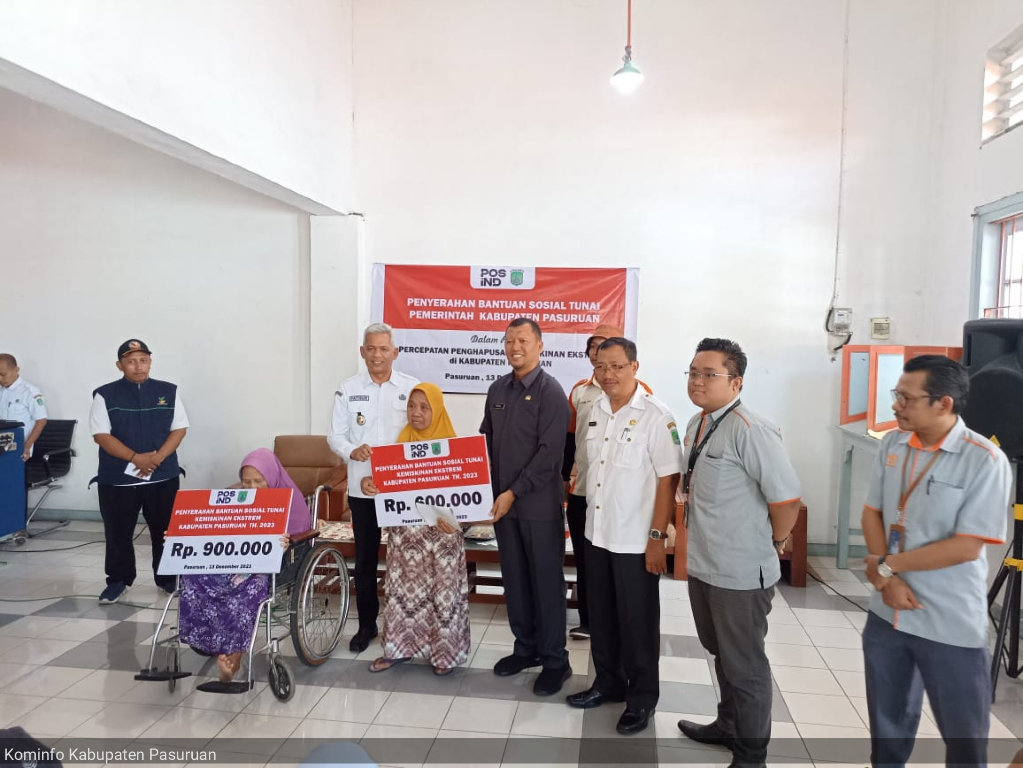 Pemkab Pasuruan salurkan bantuan sosial insentif fiskal Kemiskinan Ekstrem Tahun 2023