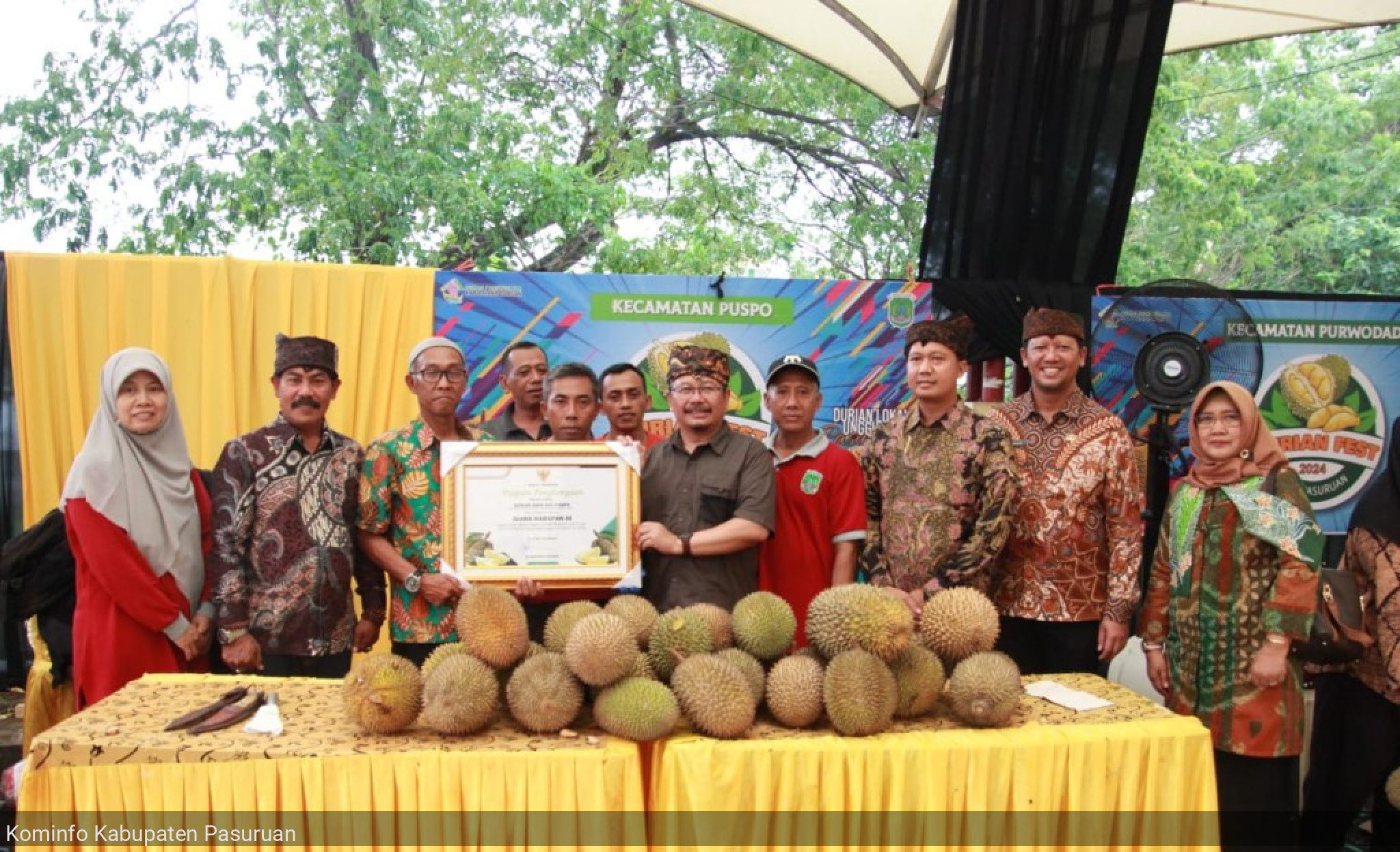 Pj Bupati Andriyanto Tutup Perhelatan Festival Durian 2024