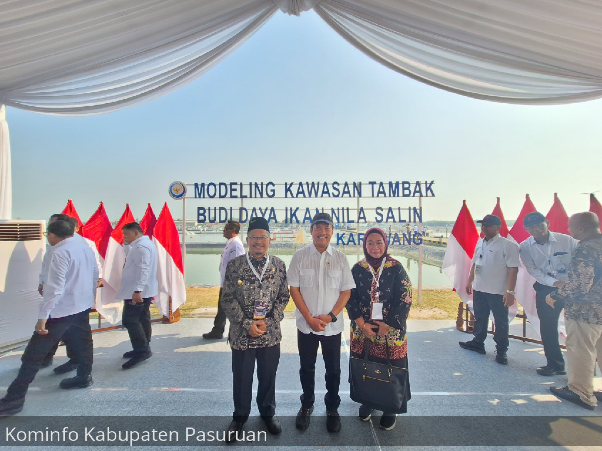 Hadir dalam Peresmian Modeling Budidaya Ikan Nila Salin, KPP RI Jadikan Kabupaten Pasuruan Modeling Kawasan Budidaya