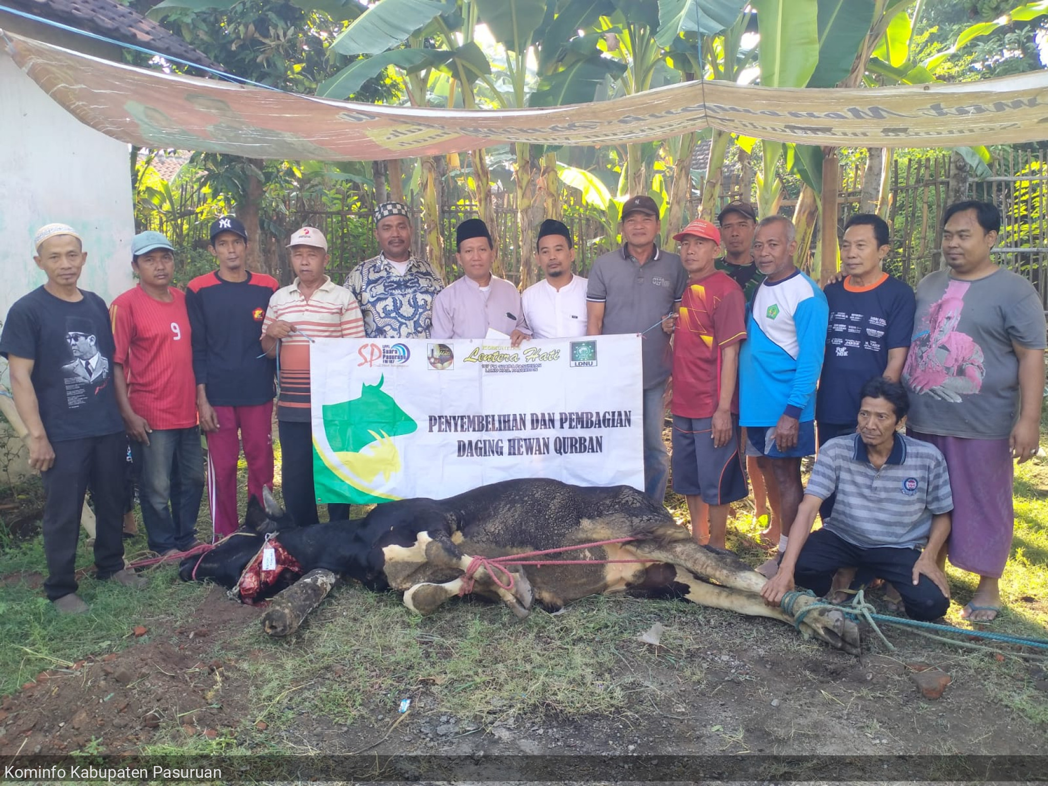Tahun Ke-8, Komunitas Pendengar Lentera Hati Lakukan Penyembelihan dan Pembagian Daging Hewan Qurban