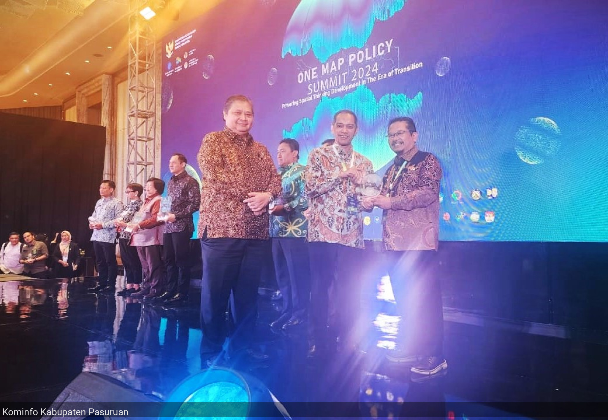 Pemkab Pasuruan Kembali Toreh Prestasi, Raih Penghargaan One Map Policy Better Governance 2024