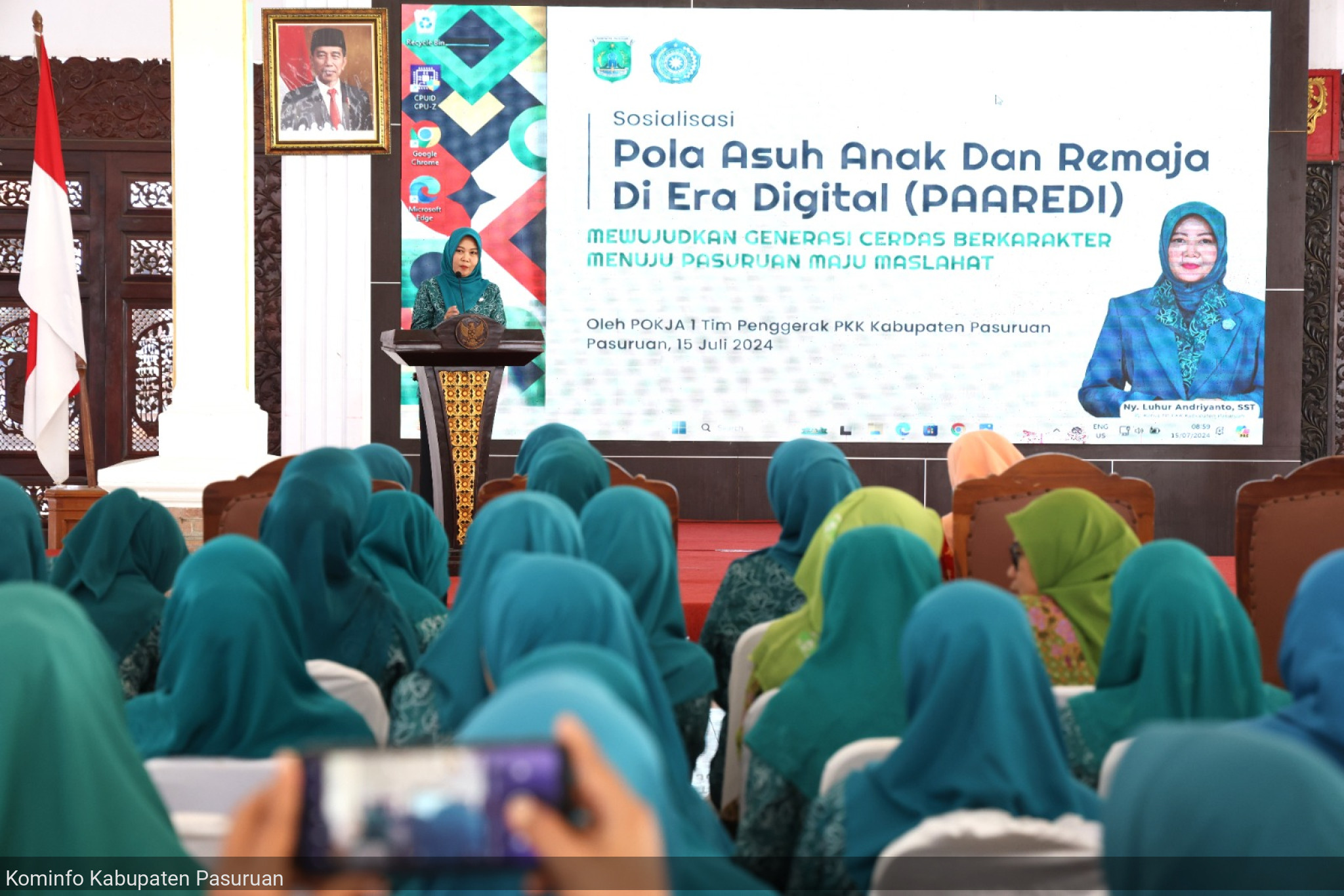 Tim Penggerak TP PKK Kabupaten Pasuruan Gelar Sosialisasi Pola Asuh Anak di Era Digital