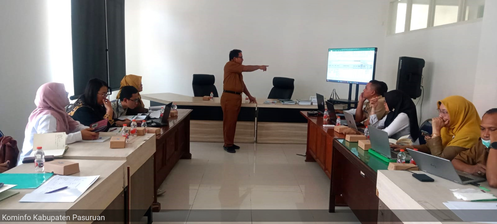 Dinas Kominfo Kabupaten Pasuruan Gelar Penilaian Visitasi Evaluasi Pelaksanaan Statistik Sektoral (EPSS)