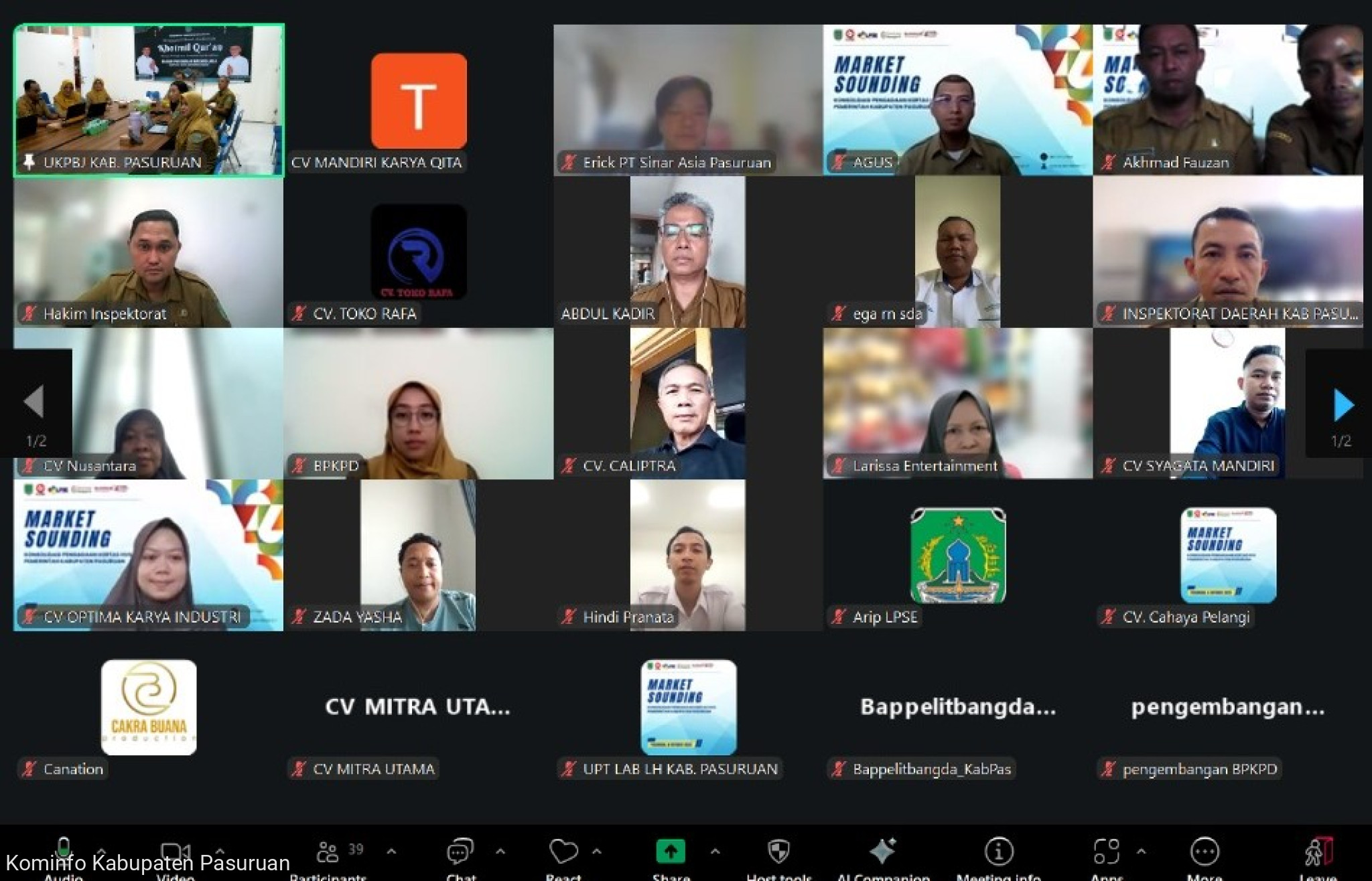 BPBJ Kabupaten Pasuruan Laksanakan Kegiatan Market Sounding dalam rangka Konsolidasi Pengadaan Kertas HVS di Kabupaten Pasuruan