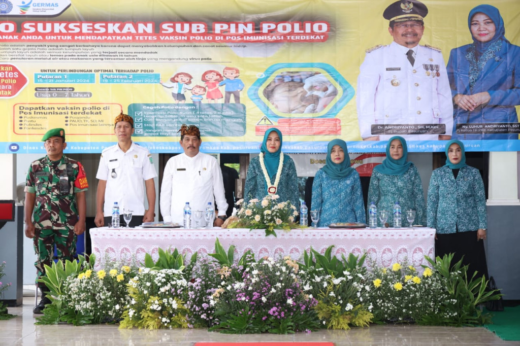 Pelaksanaan SUB PIN Polio di Duren Sewu, Pandaan