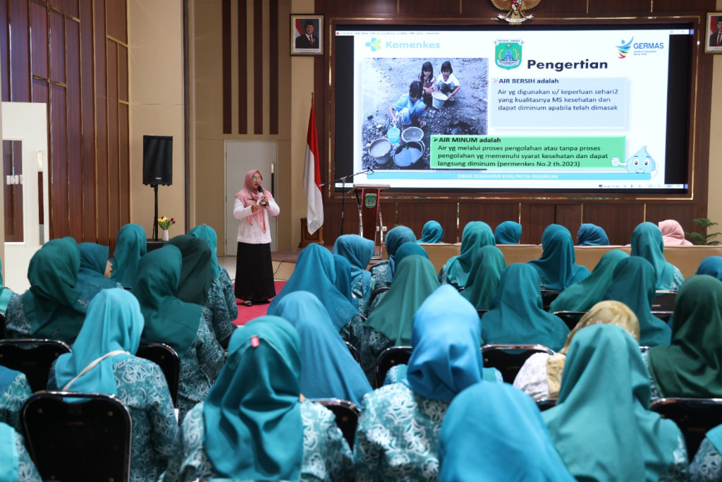 Sosialisasi Air Bersih Untuk Rumah Tangga oleh TP PKK Kabupaten Pasuruan
