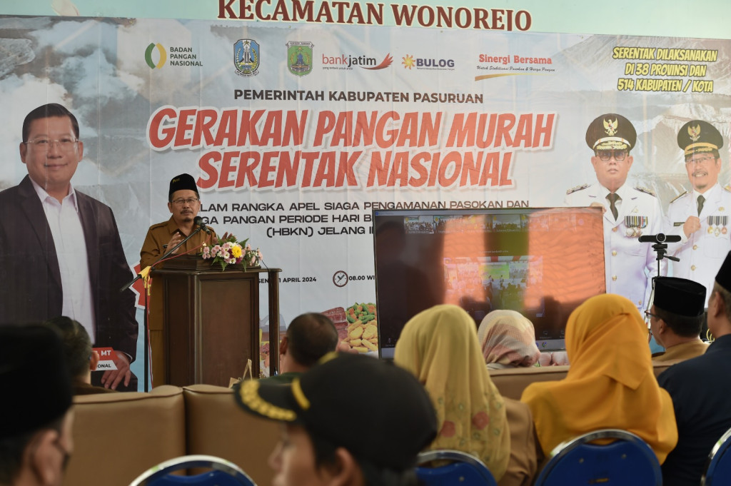 Gerakan Pangan Murah Serentak Nasional di Kecamatan Wonorejo