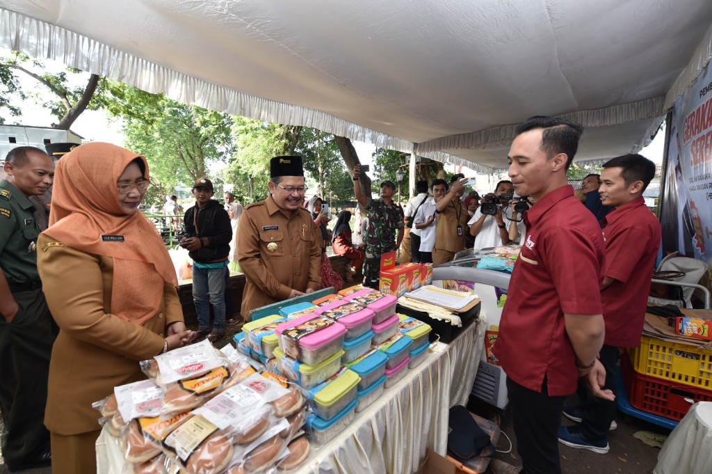 Gerakan Pangan Murah Serentak Nasional di Kecamatan Wonorejo