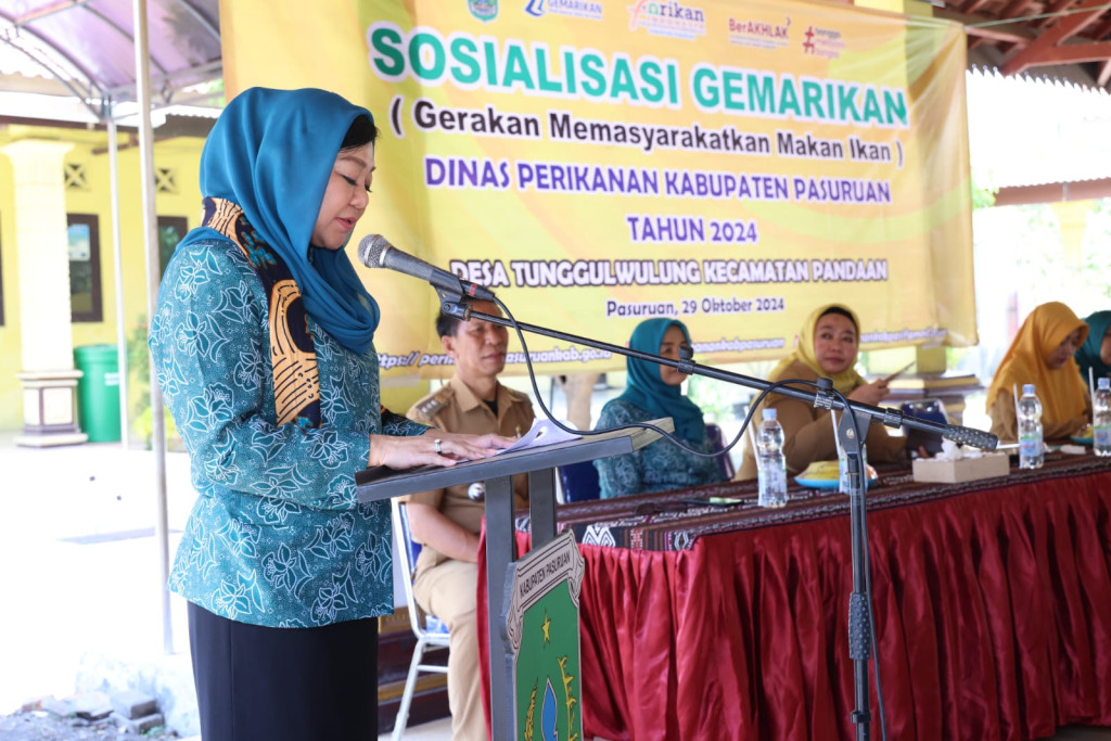 Sosialisasi Gemarikan di Desa Tunggul Wulung Kecamatan Pandaan