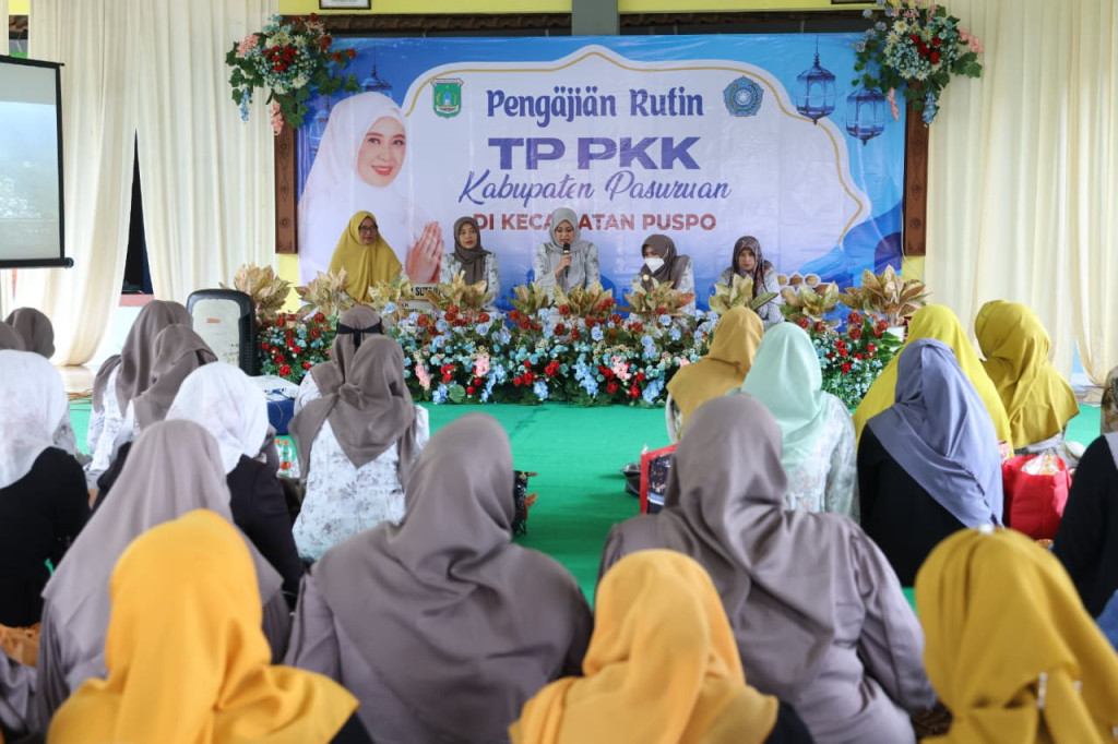 Pengajian Rutin TP PKK Kabupaten Pasuruan di Kecamatan Puspo