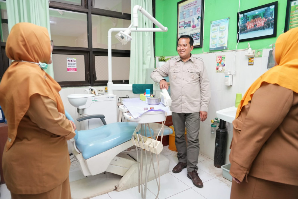 Kunjungan Pj. Bupati Pasuruan di OUBF Puskesmas Gondangwetan
