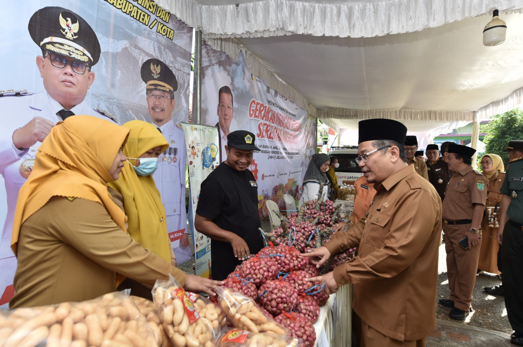 Gerakan Pangan Murah Serentak Nasional di Kecamatan Wonorejo