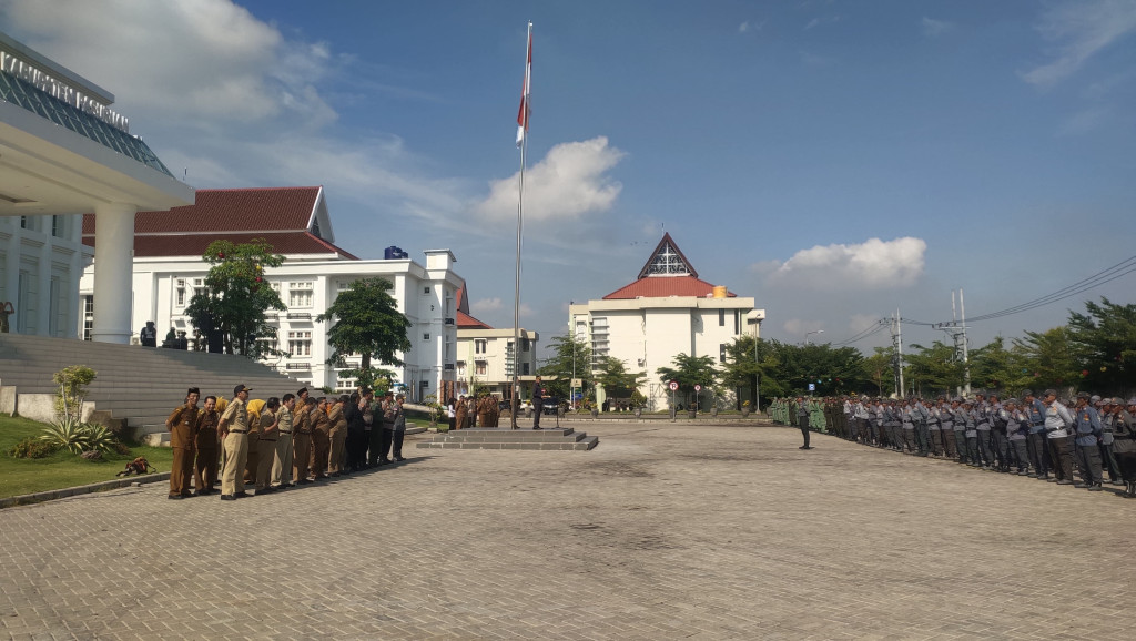 Apel Kesiapsiagaan Satlinmas dalam Pilkada Tahun 2024