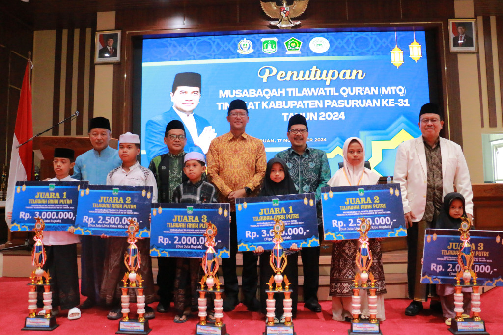 Penutupan Kafilah MTQ Tingkat Kabupaten Pasuruan ke - 31 Tahun 2024